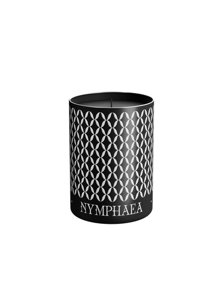 luxury scented candle nymphaea candle black candle natural beeswax candles sustainable candles soy wax candle