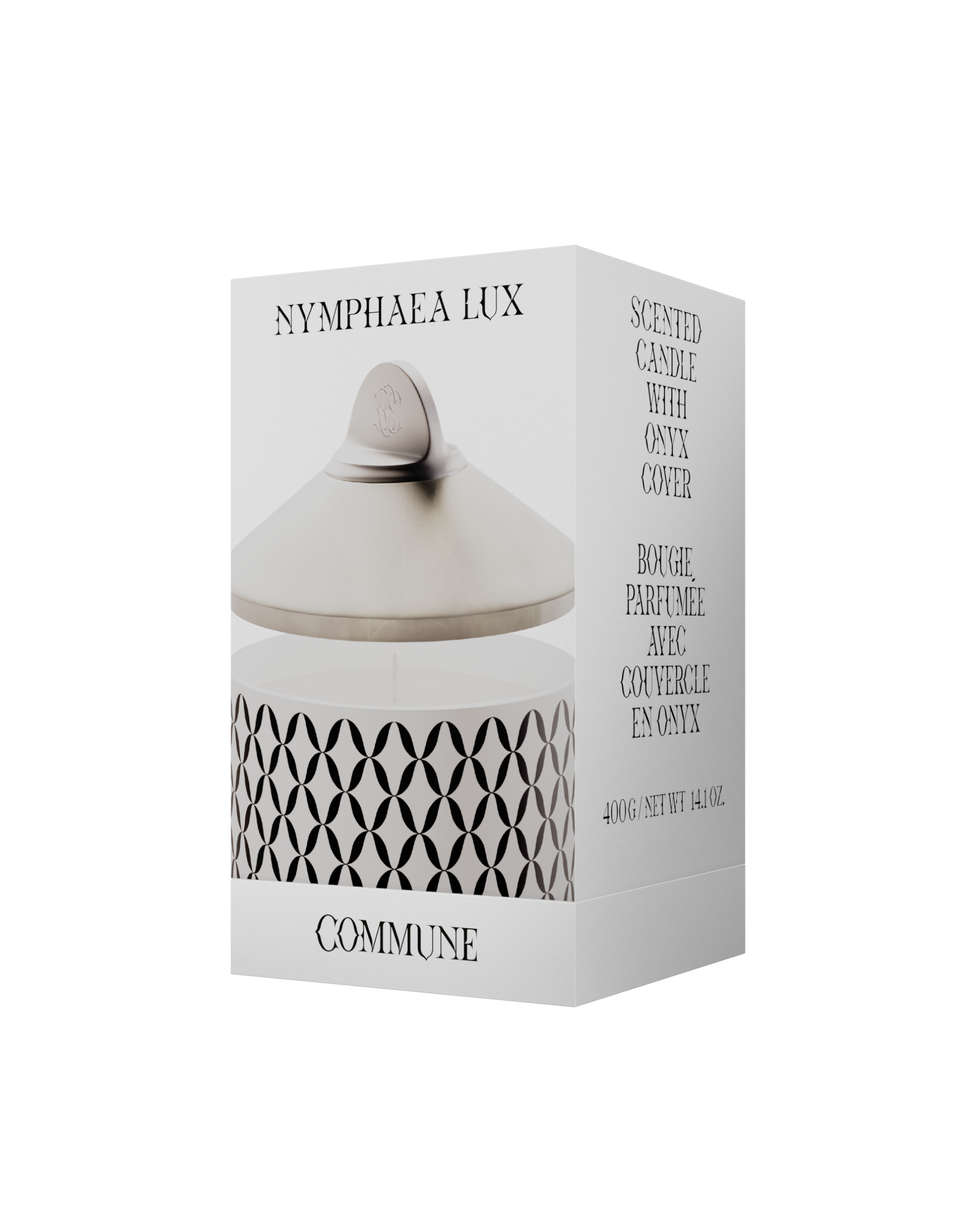 luxury scented candle nymphaea candle white candle natural beeswax candles sustainable candles soy wax candle