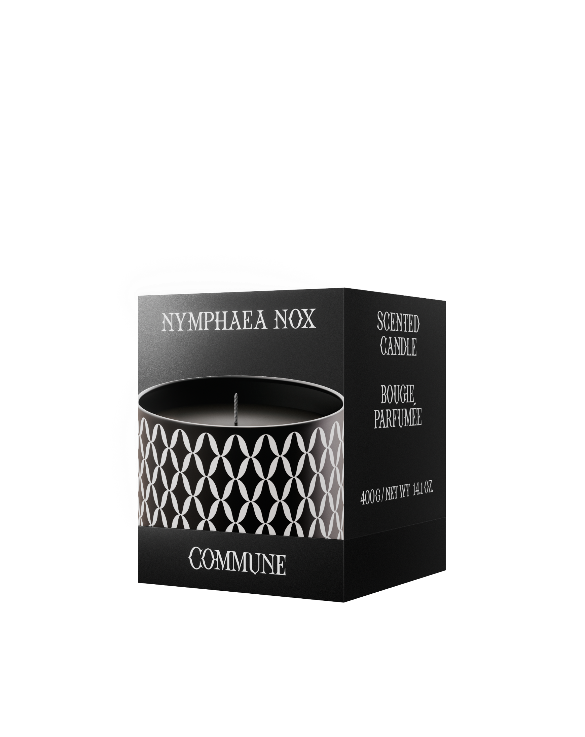 luxury scented candle nymphaea candle black candle natural beeswax candles sustainable candles soy wax candle