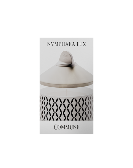 luxury scented candle nymphaea candle white candle natural beeswax candles sustainable candles soy wax candle